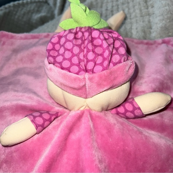 GUND Baby Berry Sweet Dolly Pink Lovey Satin Snug Security Blanket 12” READ - Picture 13 of 16
